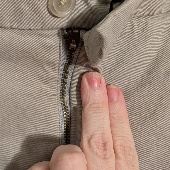 Chaps Tan Flat Front Shorts - Picture 2 of 5